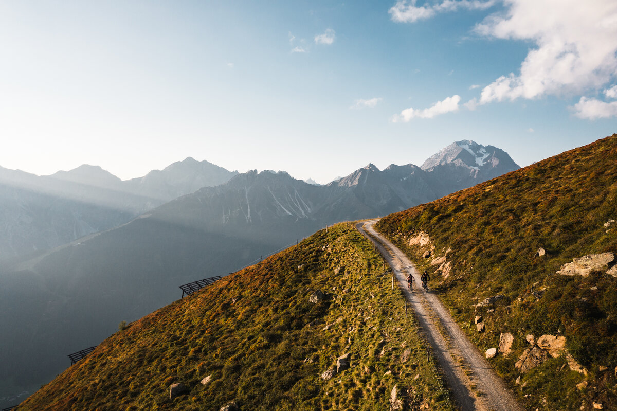 Mountainbike am Berg