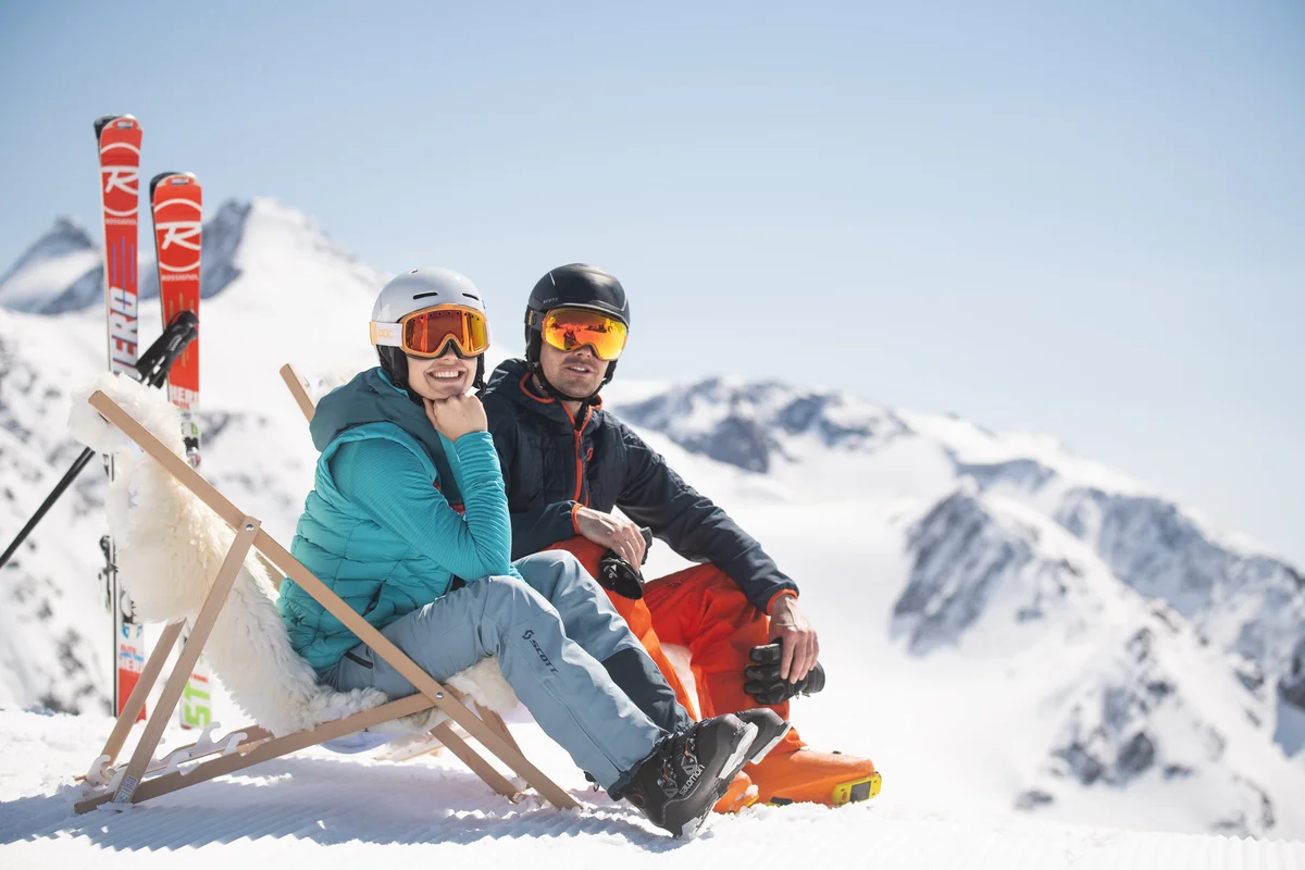 Sonnenskilauf am Stubaier Gletscher